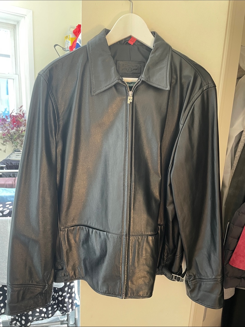 Ralph Lauren black leather jacket
